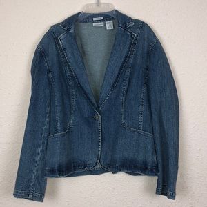 St John Bay denim jean blazer